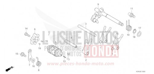 GEARSHIFT DRUM CBF125MER de 2024